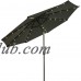 Deluxe Solar Powered LED Lighted Patio Umbrella - 9' - By Trademark Innovations (Aqua)   550574741